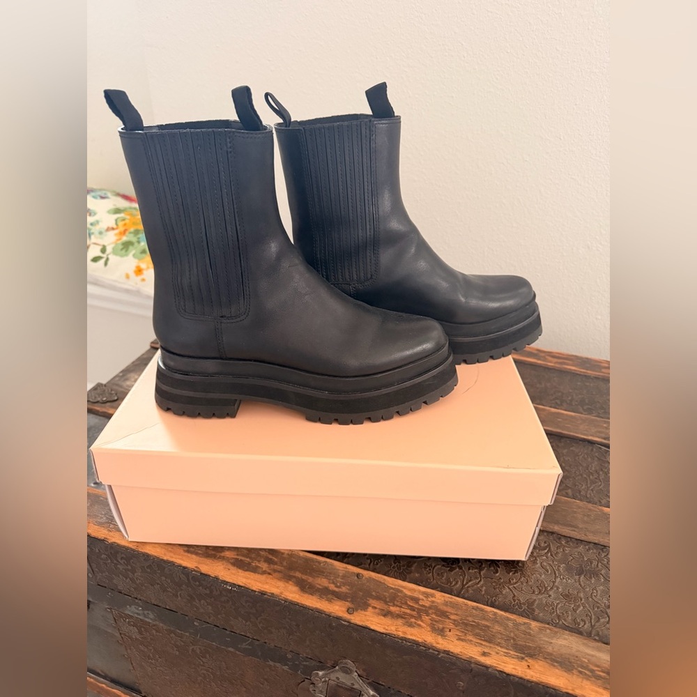 Loeffler Randall Black Toni platform boots